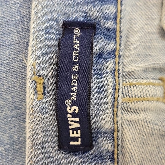 Levi's women's Selvedge 501 Made And Crafted Distressed Jeans Sz 26 - Picture 4 of 9